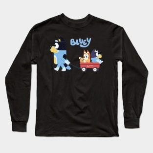 Bluey Bandit, Bluey, Bingo Wagon Ride Long Sleeve T-Shirt